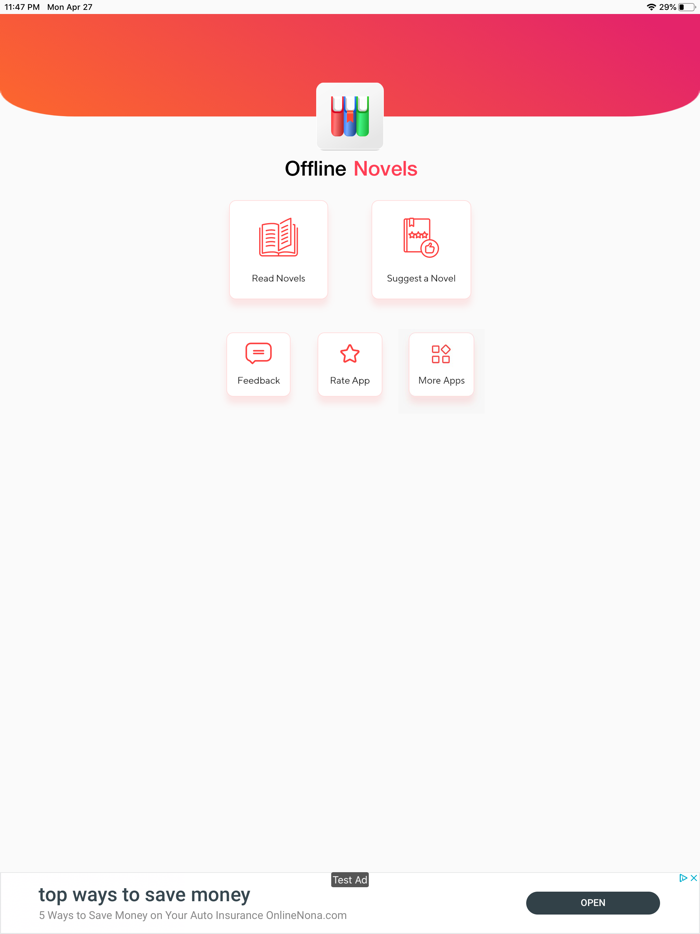English Novel Books - Offline