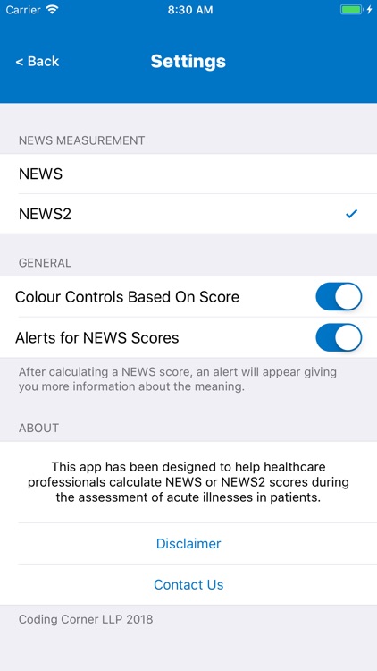 NEWS2 Calculator