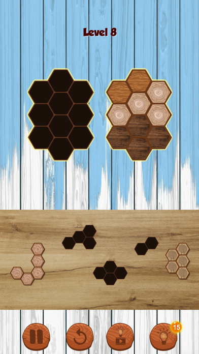 Hexa Wooden Block Puzzle! screenshot 2