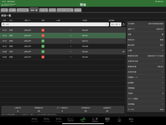 MATRIX TRADER for iPad バーチャル screenshot 4