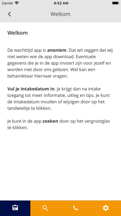 Wachttijd app GGZ Rivierduinen