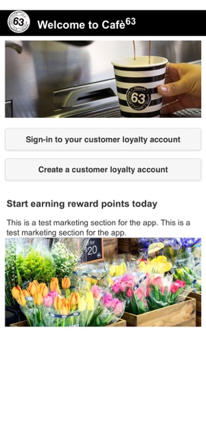 Cafe 63 Customer App(圖1)-速報App