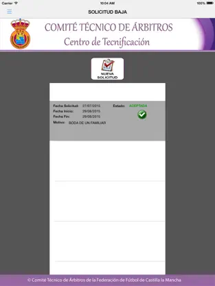 Screenshot 4 Comite de Arbitros FFCM iphone