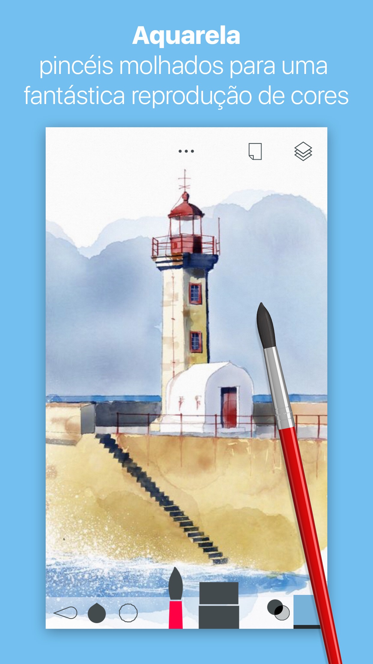 Screenshot do app Tayasui Sketches Pro