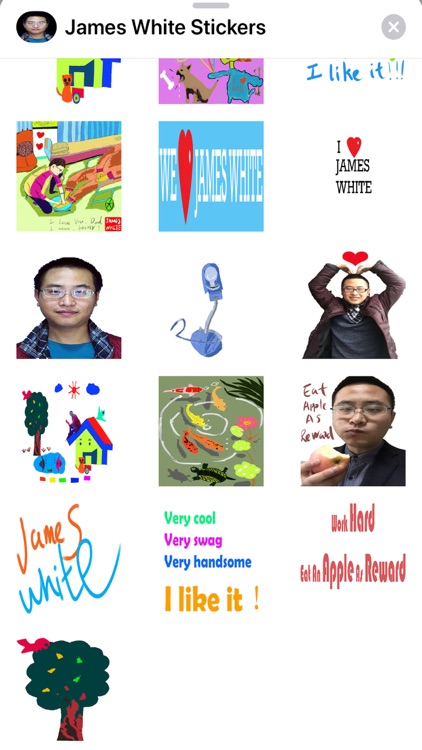 James White Stickers