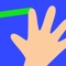 Simple finger painting for young children with the option to save pictures to Photos