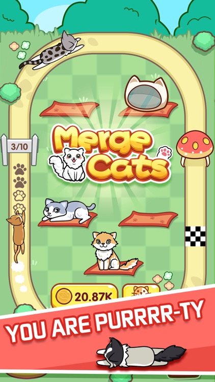 Merge Cats - Idle Runaway Game screenshot-4