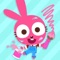 Purple Pink the Bunny has a new coloring game for little artists