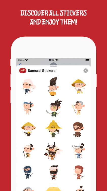 Samurai and Ninja Stickers