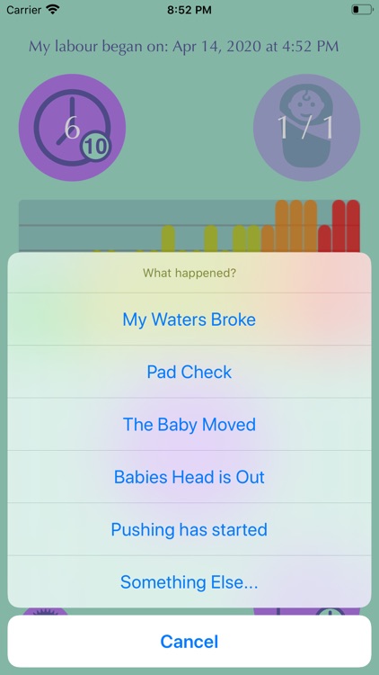 Contraction Time Tracker