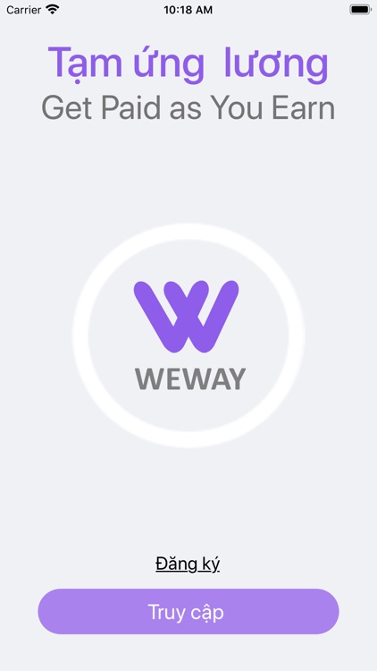 WeWay – Ứng lương khi bạn cần