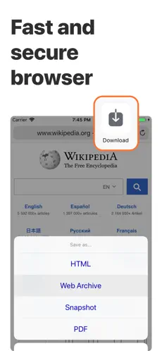 Captura de Pantalla 1 Bolt Browser and Documents iphone