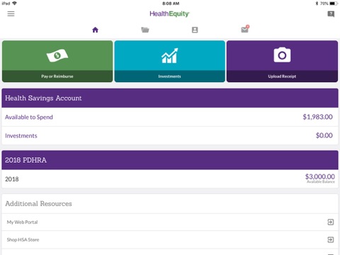 HealthEquity Mobile screenshot 2