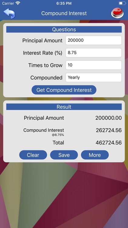 Simple Compound Interest Calc screenshot-6