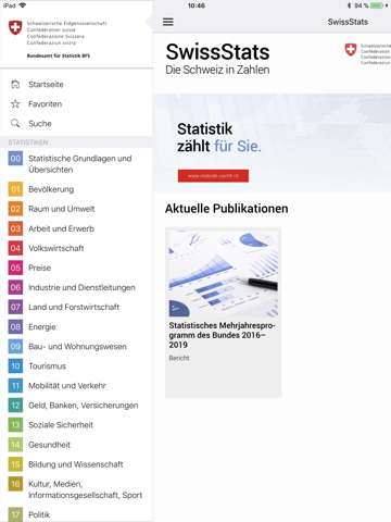 SwissStats screenshot 2