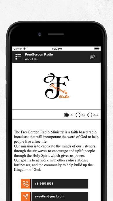 Free Gordon Radio (Detroit) screenshot 4