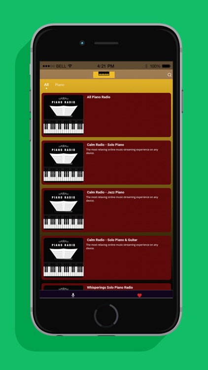 Solo Piano Radio Station App