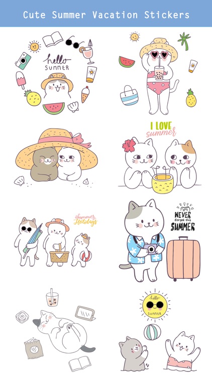 Summer & Vacation Cute Sticker