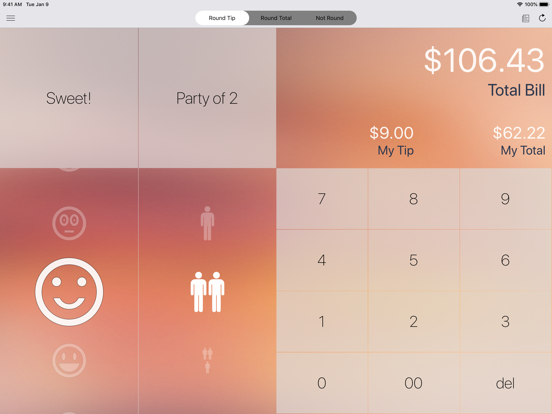 Ez Bill - Tip Calculator for iPhone, iPad and Apple Watch screenshot