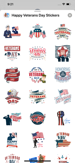 Happy Veterans Day Stickers(圖2)-速報App