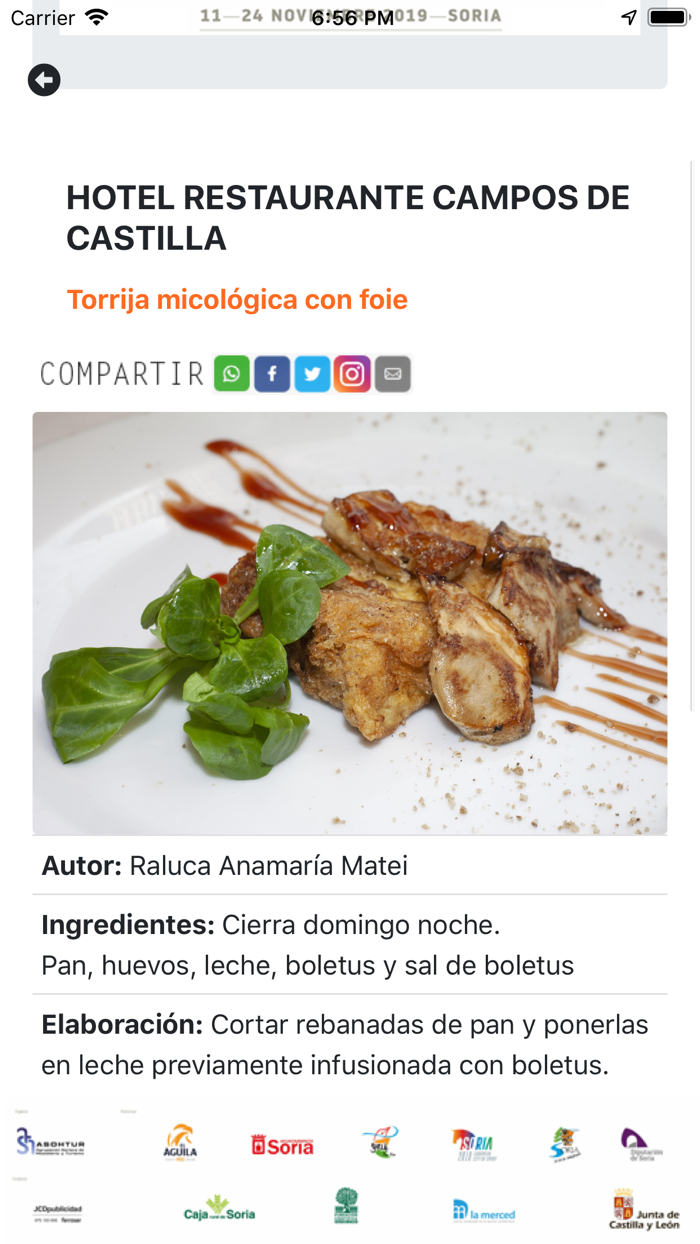 Tapa Micológica Soria
