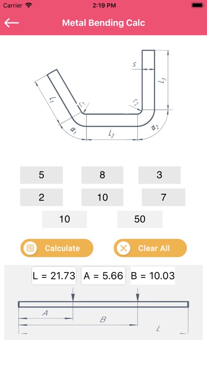 Metal Bending Calc screenshot-3