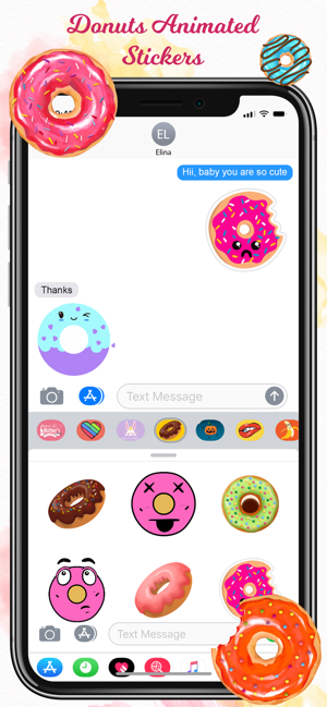 Animated Hipster Donut Sticker(圖3)-速報App