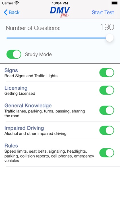 Texas DMV Test Prep