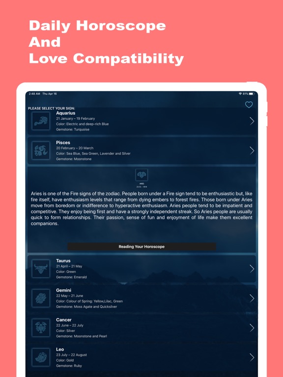 Horoscope: Love Compatibilityのおすすめ画像1