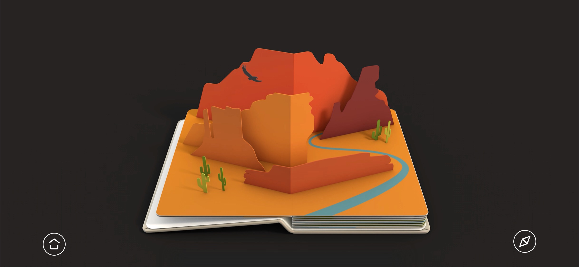 Screenshot do app AirPano Travel Book
