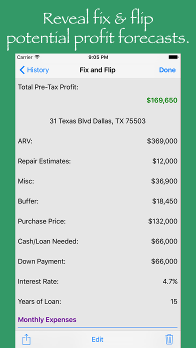 How to cancel & delete House Flip Analysis from iphone & ipad 3