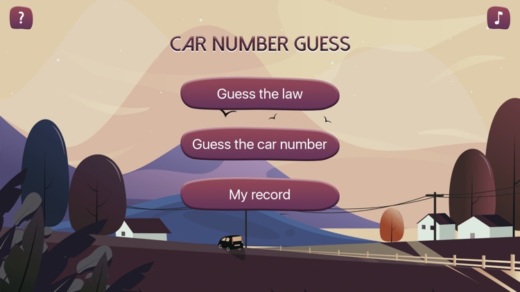 Car Number Guess
