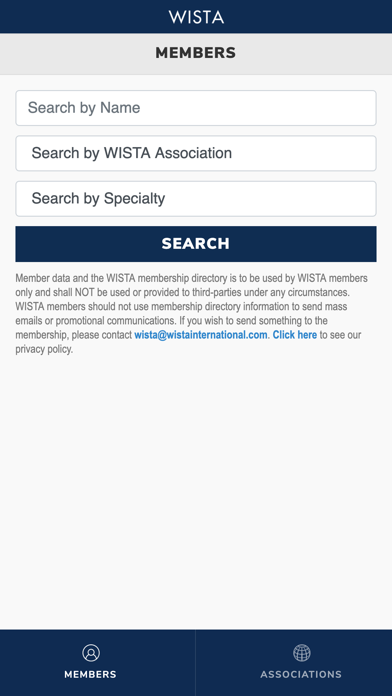 WISTA Directory screenshot 2