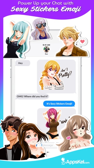 A Sexy Anime Emoji Stickers screenshot 3