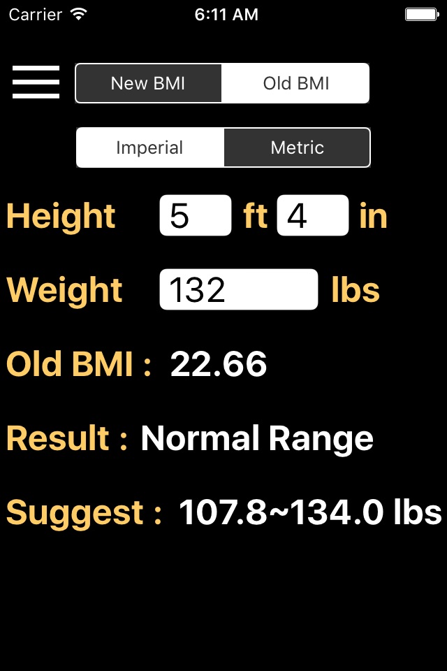 New BMI Calculator screenshot 2