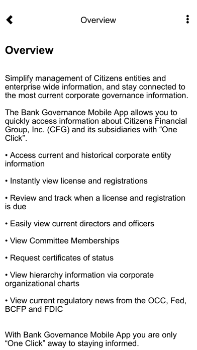 BANK GOVERNANCE MOBILE APP screenshot 4