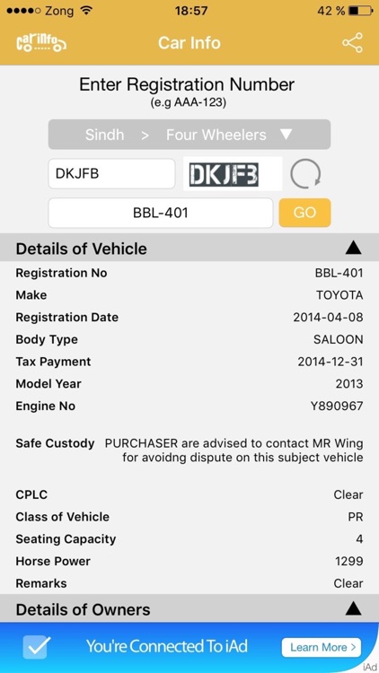 Car Registration Info screenshot-3