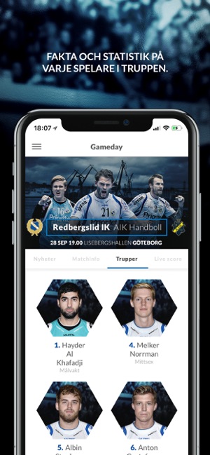 Gameday - Redbergslid(圖3)-速報App