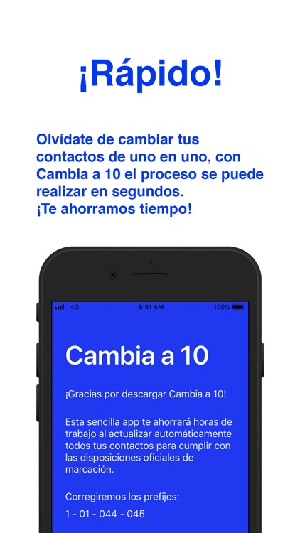 Cambia a 10 - Diez dígitos