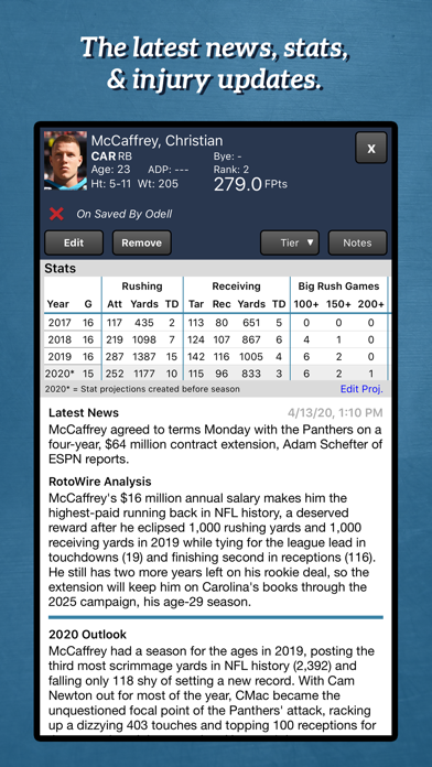 Fantasy Football Draft Kit '20 screenshot 2