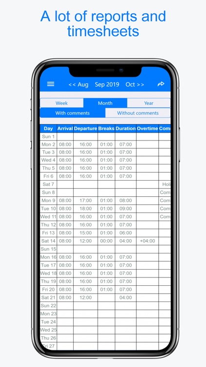 Planningify : Work timesheet screenshot-6