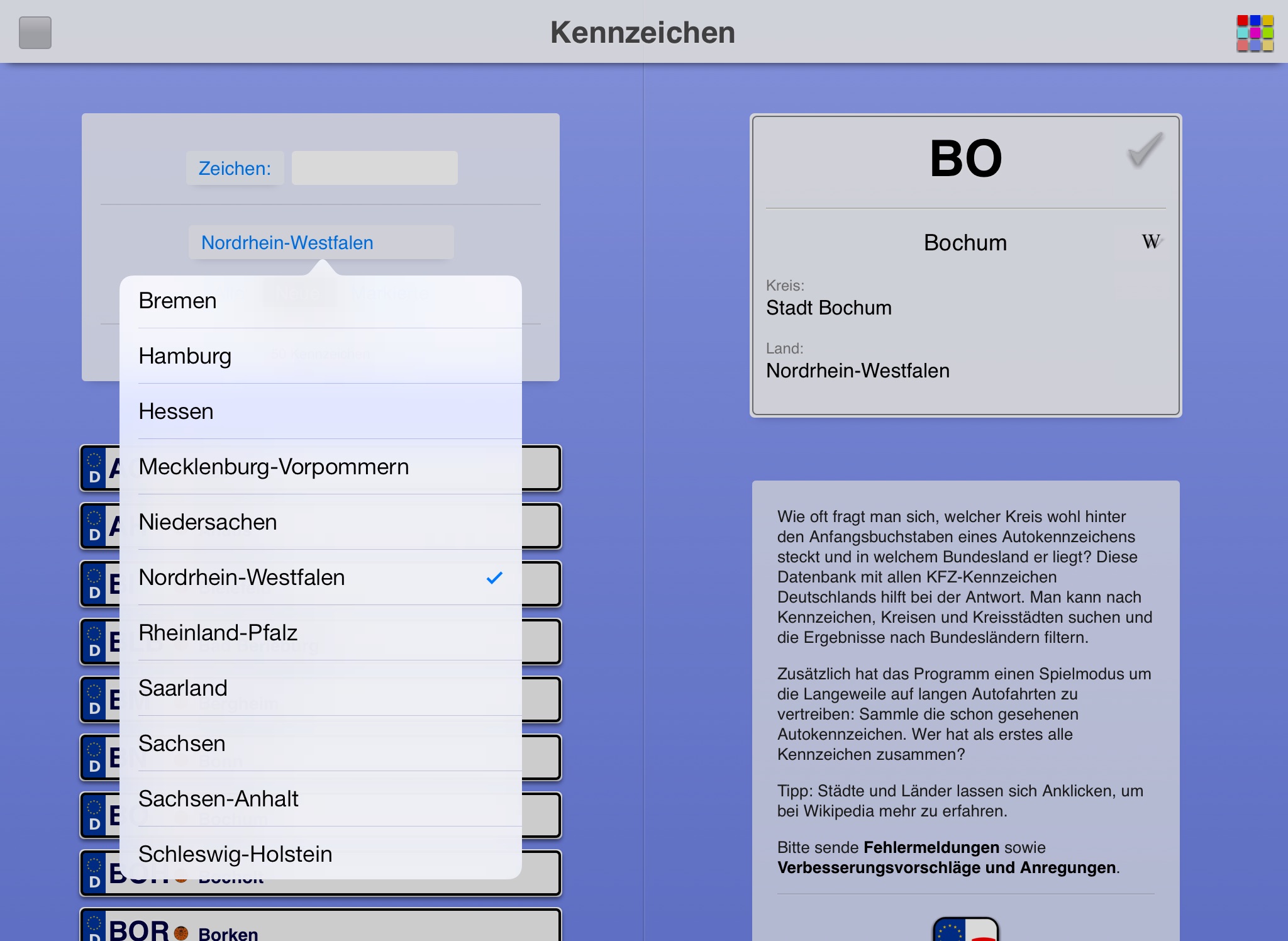 Kennzeichen Lite screenshot 4