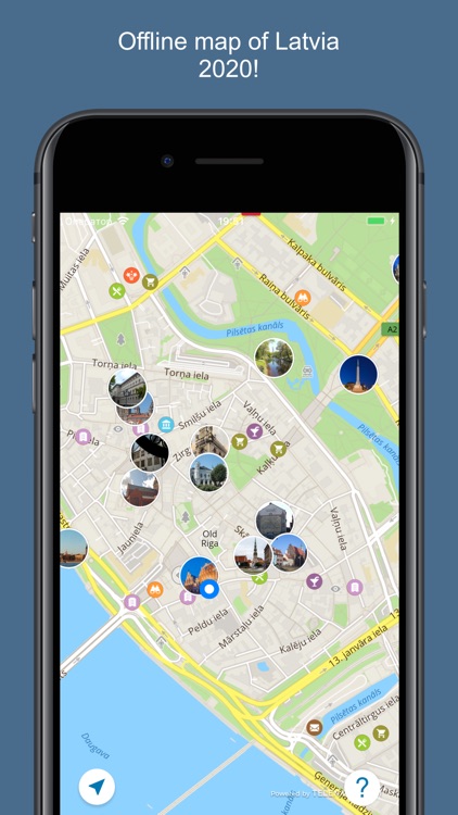 Latvia 2020 — offline map