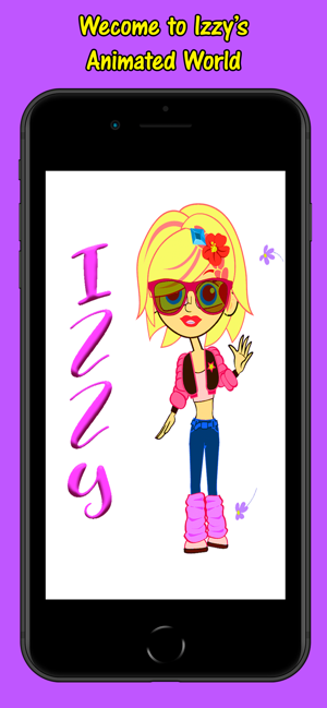 Izzy Animated Girl Stickers