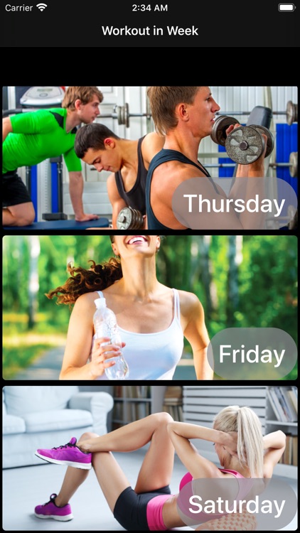 Workout in Week