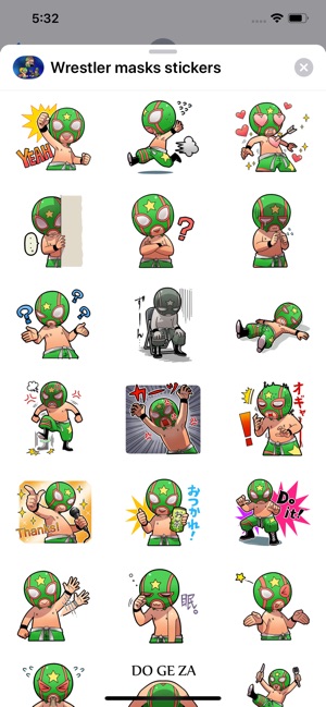 Wrestler Masks Hero Stickers(圖2)-速報App