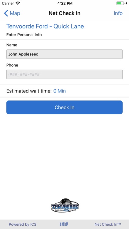 Net Check In - Tenvoorde Ford