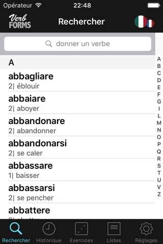 Italian Verbs & Conjugation screenshot 2