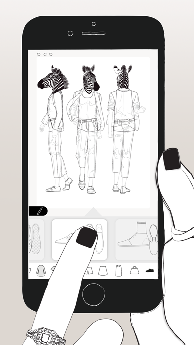 Prêt à Template - App for drawing fashion sketches Screenshot 3