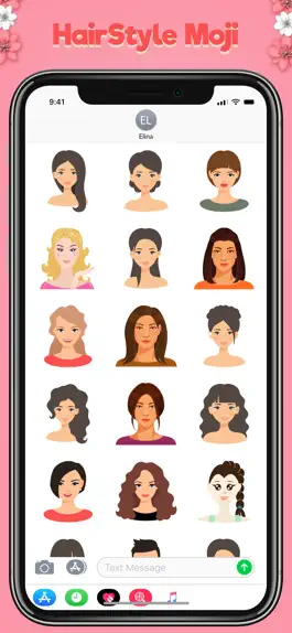 Game screenshot Hairstyle Stickers & Emoji apk